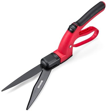 Kimura® Pro Grass Shears - Premium Lawn Shears with 360° Rotating Head, Japanese SK5 Steel Blades, Lightweight, Ergonomic TPR Coated Handles, Ideal Garden Shears for Edging and Trimming - 370mm