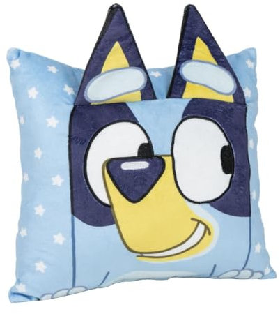 CERDÁ LIFE'S LITTLE MOMENTS | Cojín Bluey Original Forma y Diseño Bluey, Textura Suave y Agradable - Cojín Bluey Decoración Divertida para Niños y Fans