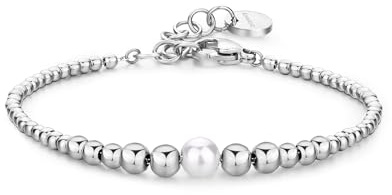 Brosway Bracciale Donna in Acciaio e Perle | Collezione Perfect - BPC13