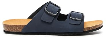 Scholl Didier, Sandali Uomo, 2 cinturini, Blu Scuro, 41 EU