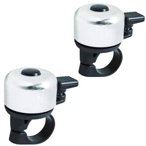 PARENCE.- Set di 2 campanelli per biciclette classiche - Cicalino universale - 2 pezzi, colore casuale