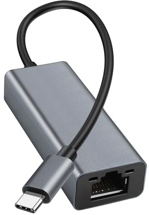 USB C to Ethernet Adapter, Portable 1-Gigabit Network Hub, 10/100/1000 Mbps, USB 3.0 to RJ45 Internet Adapter Compatible with Laptop, MacBook PC with Windows, XP, Mac/Linux (Type C to Gigabit)