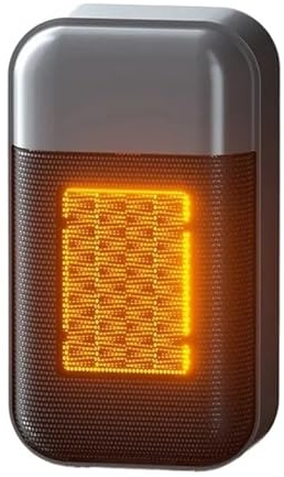 Mini Elektrisk Värmefläkt Rymdvärmare PTC Snabbuppvärmning Luftvärmare Bärbar Elvärmare Radiator Energi Tyst(Gray)