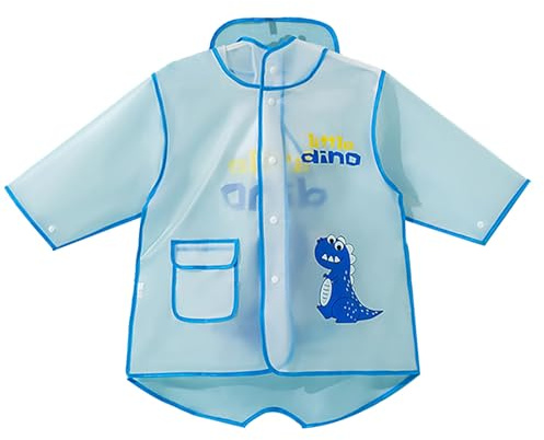 Combinaison de pluie 80 - Pour garçons et filles - Poncho de pluie - Pour le jardin - Poncho de pluie - Vélo, bleu, XXL