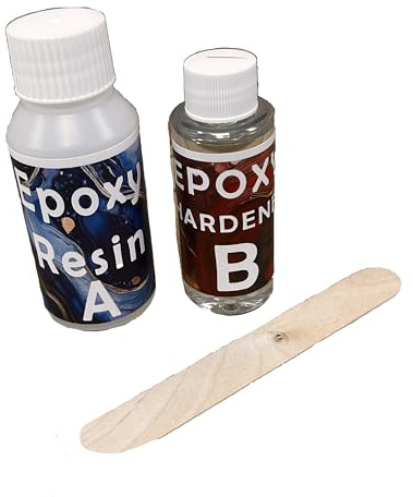 Clear Epoxy Resin UV Resistant low viscosity .Quick Cure Resin for coatings and small castings - Pour Depth 25mm OR Deep Casting Resin - Pour Depth 125mm