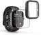 kwmobile 2X Schutzhülle kompatibel mit Huami Amazfit GTS 4 Mini Hülle - Fullbody Cover Set aus Silikon - Schwarz Transparent