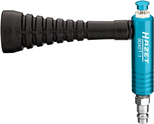 HAZET Turbo air Gun 9040T-1, Swirl Nozzle generates Powerful air Pulse, 6 bar Operating Pressure with Ergonomic Handle, for Quick Removal of dust, Chips etc.