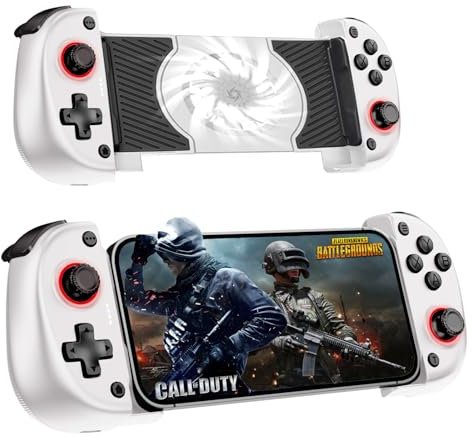 Joso Mobile Gaming Controller for Android,iPhone Series - Remote Control Play PS5/PS4/Xbox/PC, COD, emulators, Genshin Impact & More, Android for PUBG， Cooling Fan