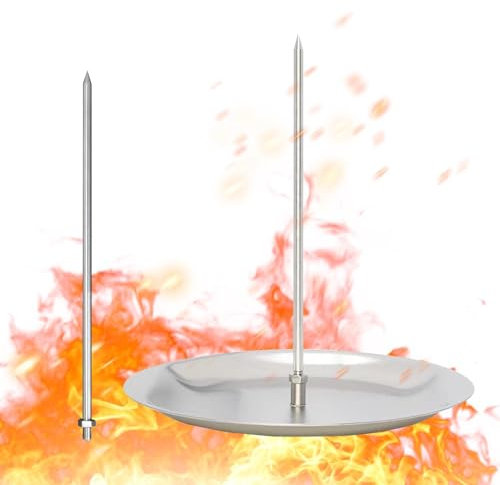 Soporte vertical para pinchos para barbacoa, soporte giratorio para barbacoa, soporte para kebab de acero inoxidable, pinchos brasileños de acero inoxidable, perfecto para cocinar al aire libre