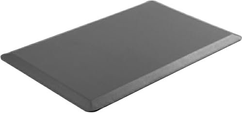 Anti-Ermüdungsmatte, wasserdicht, gepolstert, für Spüle, Büro, rutschfest, bequemer Stehteppich, Grau (50 x 100 x 1,9 cm)