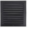 Grille d'aération carrée en aluminium pour mur extérieur, salle de bain, cuisine avec dos en maille de fibre, plusieurs tailles (400 x 400 cm)