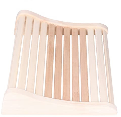 Haofy Oreiller de Sauna en Bois, Appui-tête Ergonomique pour Le Cou, Repos Confortable Portable pour la Maison, Les Séances de Spa