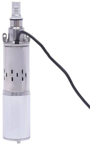 1 x 180 W energisparande dränkbar vattenpump, maximal kapacitet 12 V, 1,2 M³/H, soldriven djup brunnspump, kraftfullt pumpverktyg, kabellängd 17 m