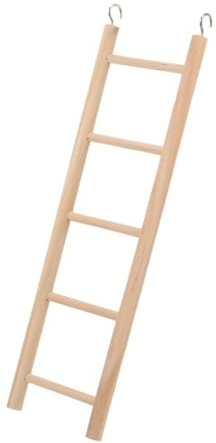 PLAFOPE Scala in Legno per Uccelli e Roditori, Giocattolo da Arrampicata per Gabbia Materiale Sintetico, Stimola Morso e Soddisfa L'istinto di Rosicchiamento