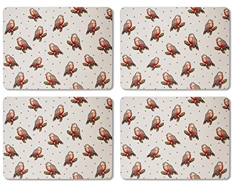 Cooksmart Red Red Robin Set of 4 Placemats