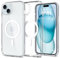 Spigen Ultra Hybrid MagFit Case for iPhone 15 Plus, Compatible with MagSafe Accessories - White