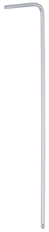 sourcing map Ball End Hex Key Wrench 1.5mm L-Shape Hexagon Metric Wrenches | Extra Long Arm,Chrome Vanadium Steel Repairing Tool for Home Repair,Silver Tone