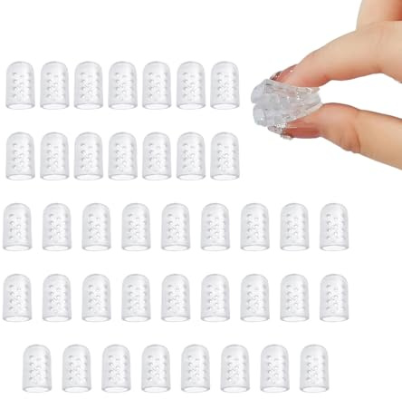 40 Pcs Silicone Toe Protector, Toe Protectors for Women, Silicone Toe Protectors, Toe Covers for Men Gel Toe Separators for Shoes for Corns - Blisters and Ingrown Toenails