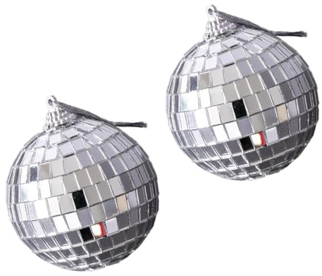 MAJORMENCH Boules à Facettes Miroir en Acrylique et Accessoires Appareil Photo 2pcs, Accessoires Photo Étanches et Faciles à Nettoyer pour Décoration de Photographie