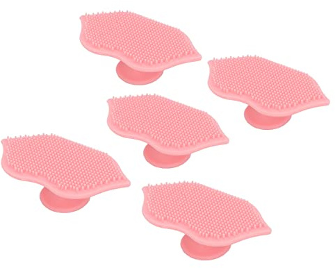 Silikon Peeling Bürste Lippen, Silikon Peeling Lippenbürsten, 5 Stück Flexional Silikon Peeling Mit Saugnapf, Weiches Und Flexibles Lippenpeeling, Tiefes Peeling Bürstenwerkzeug