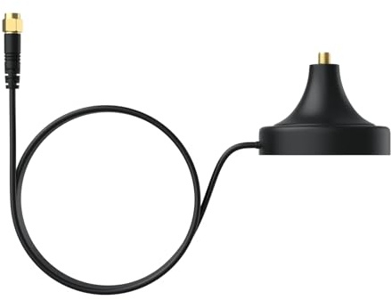 Reolink Cable de extensión de antena WiFi con conector RP-SMA, RP-SMA macho a hembra, base de soporte magnético, cable de 10 pies, diseñado para cámaras WiFi y batería con antenas externas extraíbles