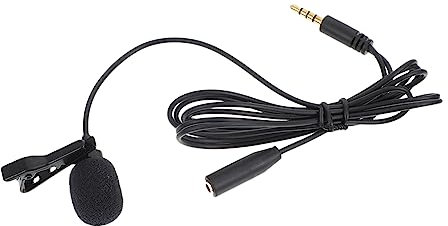 Vaguelly Professionelles Lavaliermikrofon Tragbares Omnidirektionales Reversmikrofon Hochwertige Geräuschfilterung Kompatibel Mit Smartphones Und Pc Für Interviews Podcasts Videokonferenzen