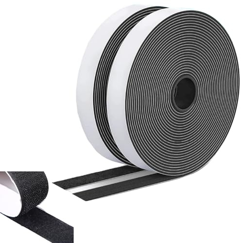 Vonsera kardborreband, självhäftande, polyester, svart, 10 m2 cm