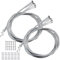 12 Pezzi Cavi Cambio Universali per Bicicletta 2.1M – Cavi per Leva del Cambio Bici da Corsa/MTB con 12 Cappucci Terminali, Compatibili con Shimano/SRAM, Facili da Installare e Tagliare