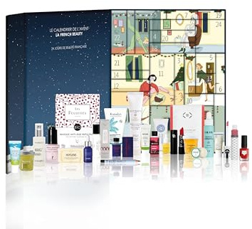La French Beauty – Coffret Beauté Cadeau de 24 Produits Français – Soins Visage, Corps, Cheveux, Maquillage & Parfums – 20 Marques – Valeur 392 € – Fabriqué en France
