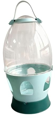 drburpily Abreuvoir pour cailles, Poules, Oiseaux, perroquets, perruches, Distributeur d'eau Portable pour Jardin, Vert, 4L