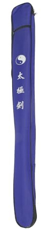 SHINEOFI Transport Portable pour Sabre de Taïchi en Toile Bleue, Design Simple, Utilitaire Les Arts Martiaux Taiji