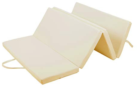 Gutekissen® Tapis De Sol Moelleux Tapis De Gymnastique Tapis De Sport Tapis De Fitness Matelas Pliable 4 Eko Mat (200X120X5, Creme)