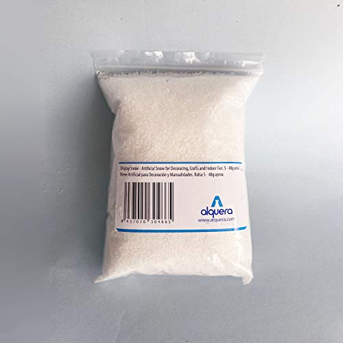 Alquera Neve Artificiale per Decorazione e Artigianato - Display Snow (S - 40g)