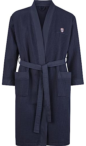 Jan Vanderstorm Herren Bademantel Aretti dunkelblau, 2XL (XXL) - 60/62