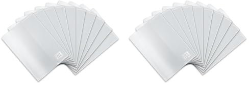 Oxford Heftumschlag A6, aus Kunststoff, transparent, farblos, 10 Stück (Packung mit 2)