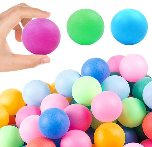 Aoreun 30 Stück Tischtennisbälle, Mischfarbe Spielzeug Tischtennisbälle, Spaß Tischtennis Bälle Set, Trainings Ping Pong-Bälle für Erwachsene und Kinder Tischtennis Vergnügungspark Familienspiele