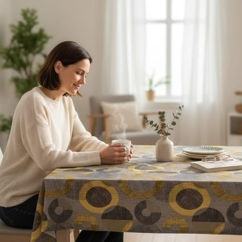 ECOMMERC3 | Mantel Hule Mesa Rectangular Tamaño 100x140 cm Estilo, Durabilidad y Fácil Limpieza para tu Mesa - Mantel Hule Antimanchas e Impermeable