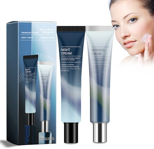 Crema da giorno e da notte, crema da notte, crema da giorno e cura della notte, kit per la cura delle rughe, per la pelle visibile e snellisce le rughe, idrata, tonifica le rughe, rigenera la pelle