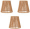 3 paralumi piccoli intrecciati, paralume Boho ad alta trasmissione, paralumi per lampadari, paralumi in rattan, coperture per lampadari, paralumi per lampada da pavimento e