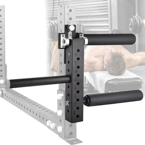 Power Rack-monterad benförlängnings- och curlmaskin för hemmagym, sittande benförlängningsutrustning, justerbar benförlängningsutrustning för benmuskelträning,50mmdiameter-16mm