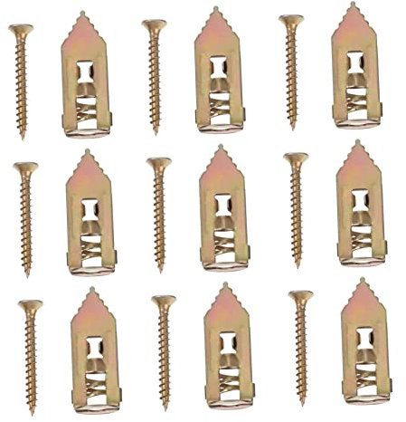 Kichvoe Ancrages Muraux Chevilles Métalliques à Bascule Kit Ancrage Pour Cloisons Sèches Vis De Fixation Pour Plaques De Plâtre