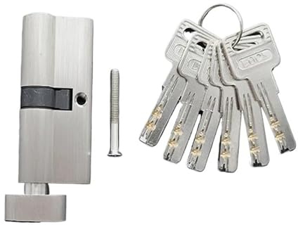Bombin Cerradura Cilindros De Cerradura For Cerraduras Puertas 35 A 50 Mm Espesor, 5 Llaves(75mm32.5add42.5)