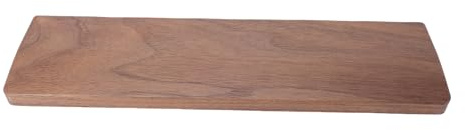 RiToEasysports Tangentbord Handledsstöd, 30 Cm valnötsträ Handflatsstöd med Halkskydd för 60% Tangentbord Ergonomisk Skrivning Komfort Programmerare Skrivare