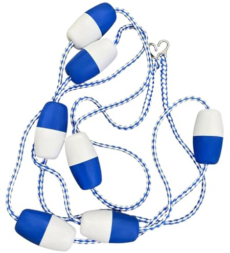 Cuerda de seguridad para piscina, multiuso de alta visibilidad, cuerda de piscina y kit de flotador, para el hogar, entrenamiento en interiores, competiciones, competiciones de carreras