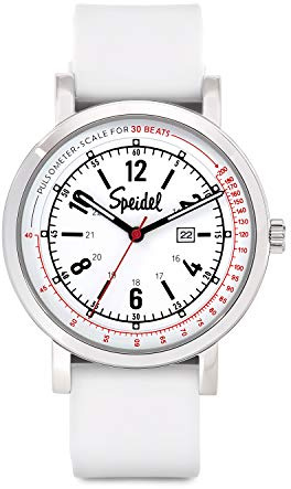 Speidel Scrub Watch™ Pulsometer 30 V1 for Nurse, Doctors, Medical Professionals and Students – Men, Women, Unisex, Easy Read Dial, Military Time with Second Hand, Silicone Band, 38 mm, Scrub 30