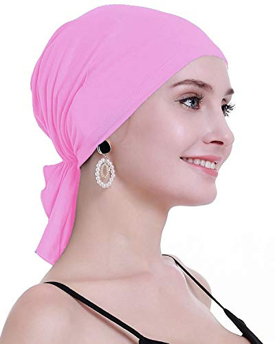 Bamboo Chemo Headscarf For Women Hair loss - Cancer Slip On Headwear Turbans Hats caps Sealed Packaging
