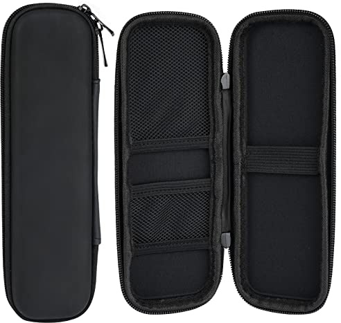 2 Pezzi Astuccio Rigido in Eva - Portapenne Nero Custodia per Matite, Auricolari, Cavo di Ricarica USB, Rossetto - Durevole Penne Digitale