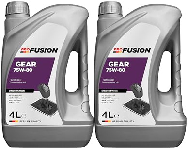 ProFusion Aceite de Transmision 75W80 GL-5 Caja Cambios Manual y Diferenciales Pack de 2 x 4L