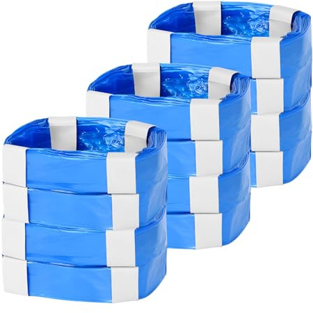 Boîte de recharge de couches 12 pièces, sac à déchets de grande capacité, recharge poubelle a couche, s'adapte à tous les seaux à couches, film de recharge de couches épais résistant aux odeurs, 4,5 m