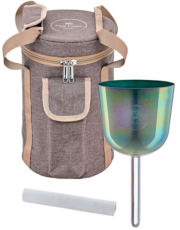 Essence Solfeggio Crystal Singing Bowl with Mallet, Bag—For Meditation, Sound Healing, Reiki Therapy, Yoga